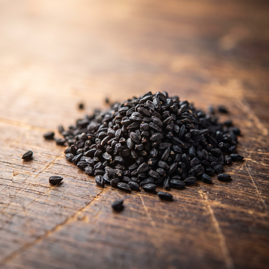 Cold-pressed black seed oil